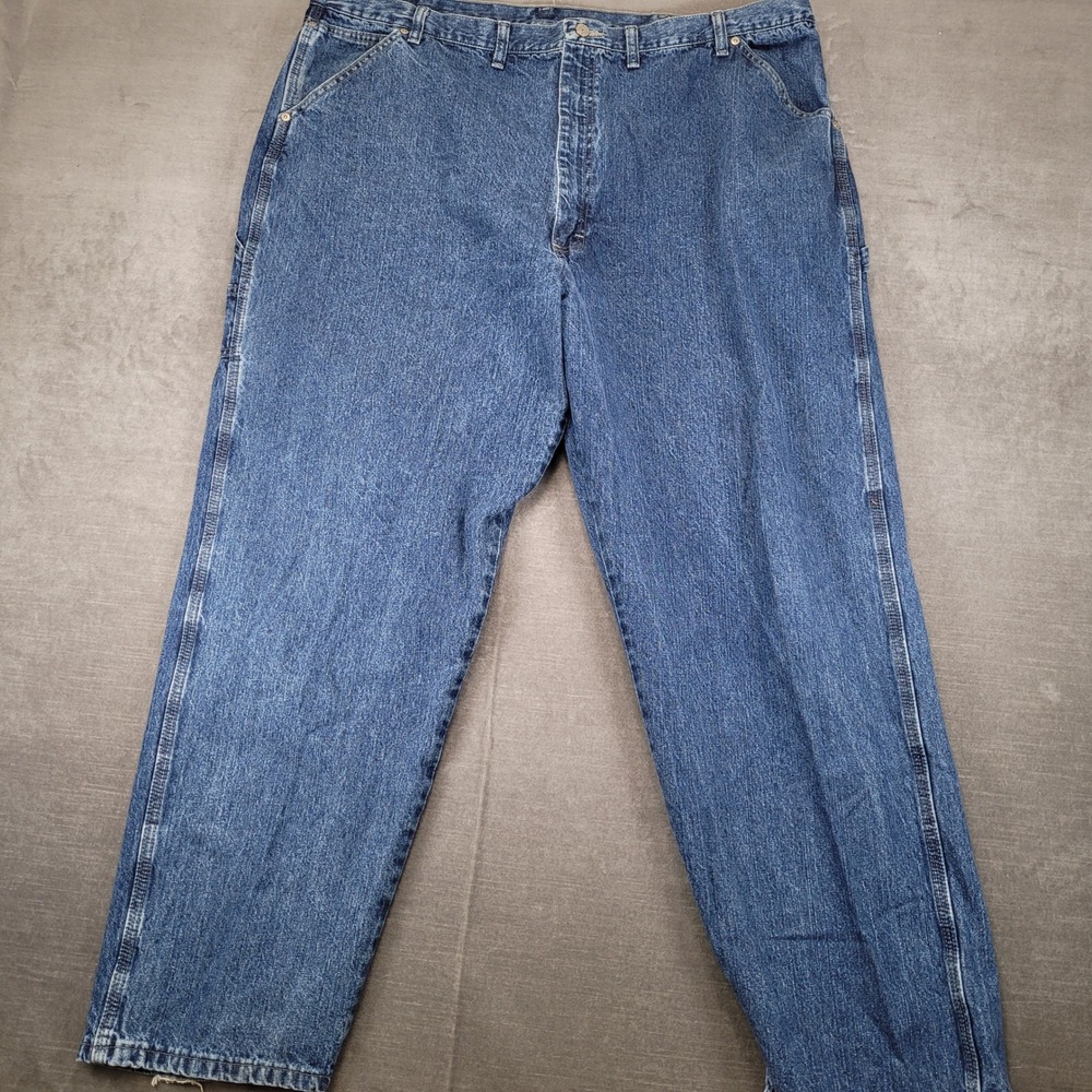 Wrangler Vintage Carpenter‎ Jeans Mens 44x32 Blue Denim Utility Workwear